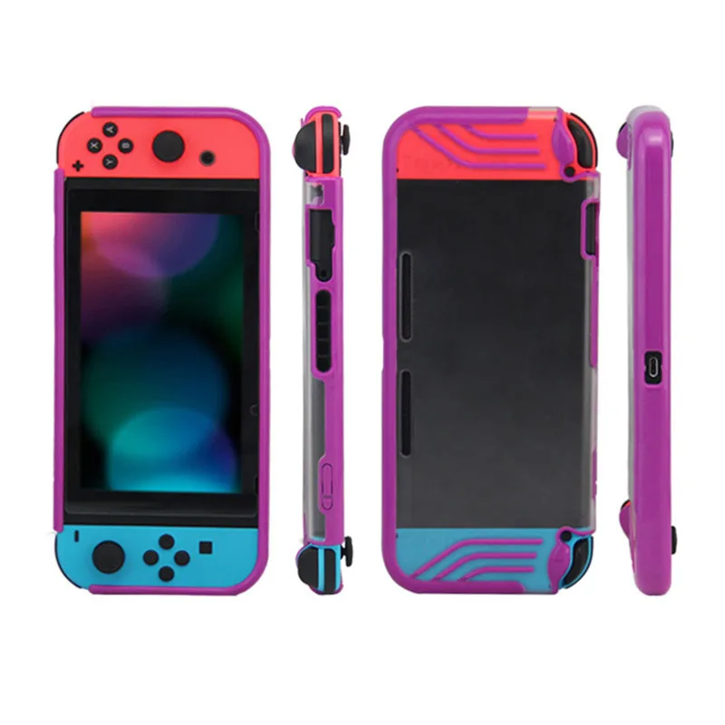 

FULL-For Nintend Switch Game Console Protective Case Cover TPU Bumper Scratch Resistance Back Cover Case Drop Proof Protector