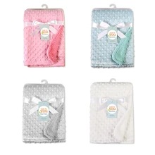 Одеяла для новорожденных, теплые флисовые, теплые, мягкие, для коляски, для сна, для младенцев, постельные принадлежности, пеленка, детское банное полотенце, 102*76 см