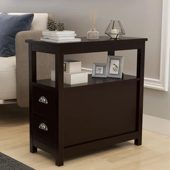 

Wood Bedside Table Sofa Coffee Table Bedside Table Bedroom Furniture Solid Double Storage Bedside Table