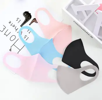 

Children Ice Silk Mask Summer Sunscreen Masks Kids Fashion Anti Dust Face Masks Cotton Washed Breathable Mask SN2895