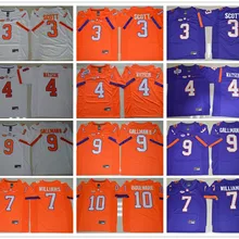 Новейший Clemson Tigers DeShaun Watson, Sammy Watkins, Wayne Gallman II, Artavis Scott Ben Boulware для мужских Джерси