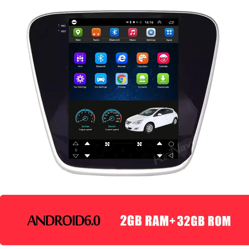 android car radio KiriNavi вертикальный экран Tesla style 10," Android 8,1 автомобильный Радио Gps навигационный плеер Автомобильный dvd-плеер для Chevrolet Cavalier 4G - Цвет: android car radio
