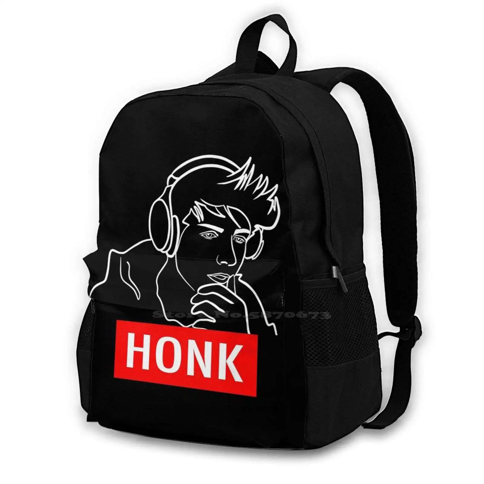 Jacobs Honk Bag Zaino Per Uomo Donna Ragazze Adolescente Nero Jacobs Jacobs Jacobs Quackity E Jacobs