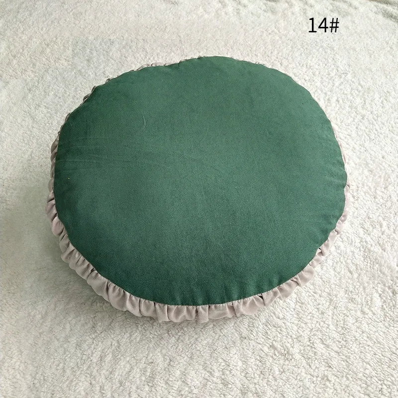 Высококачественная замшевая комбинированная подушка, декоративная подушка для дивана, Автомобильная подушка, круглая подушка, съемная подушка H003 - Цвет: 14