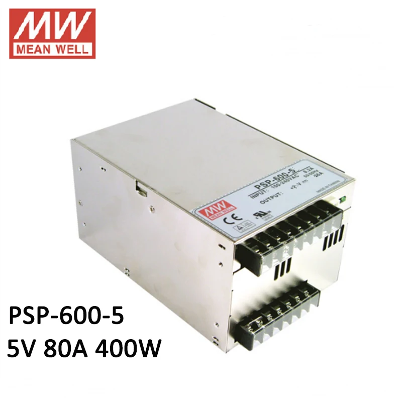 MEAN WELL AC/DC 전원 공급 장치 모듈 5V 80A 400W 병렬 기능 원격 감지 PFC 110V/220Vac ...
