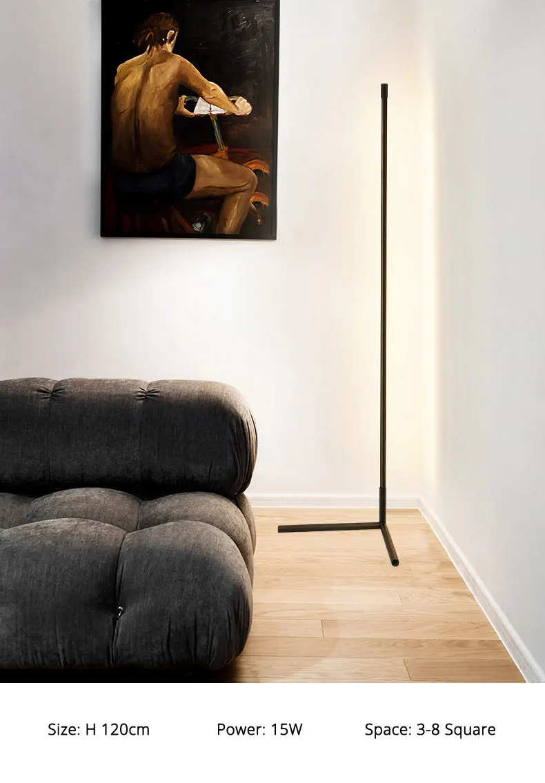 Stick Floor Lamp Oliero A smart lamp that's as functional as it is beautiful. Oliero offers you 4 different light modes, a wireless charging pad, and an adjustable arm to provide you with the best possible light.