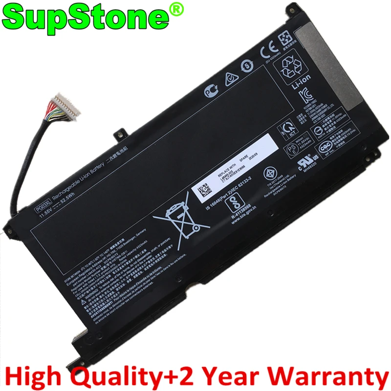 SupStone PG03XL Батарея для струйного принтера HP спектр X360 15T-AP000 AP063NR павильон 15-DK0125TX