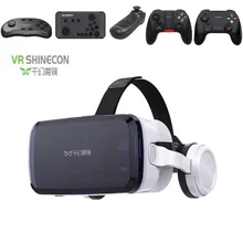 Гарнитура виртуальной реальности 3D VR очки T tv Box VR SHINECON для ТВ фильмов видеоигр для iOS Android телефонов в пределах 3,5-6,0 дюймов