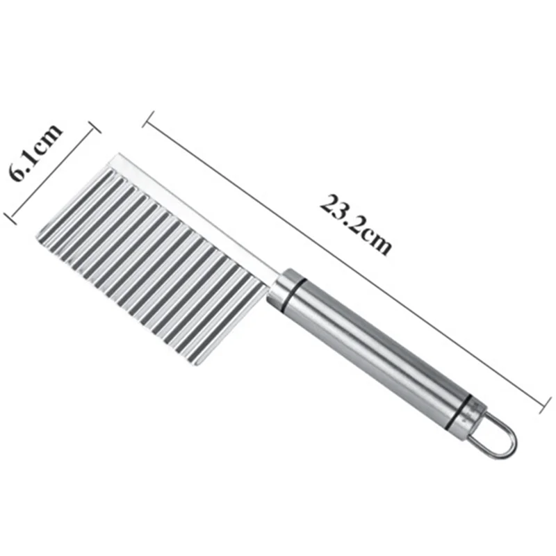 Wave Knife Stainless Steel Potato Chip Slicer French Fries Cutter Serrated Blade Chopper Fruit Vegetable Tool Kitchen Utensils