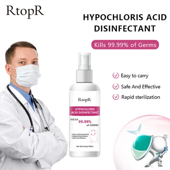 Одноразовый дезинфекции для всего тела RtopR, 100 мл, 99.99%, дезинфекции бактерий, дезинфекции, дезинфекции рук, безопасный портативный дезинфекц...