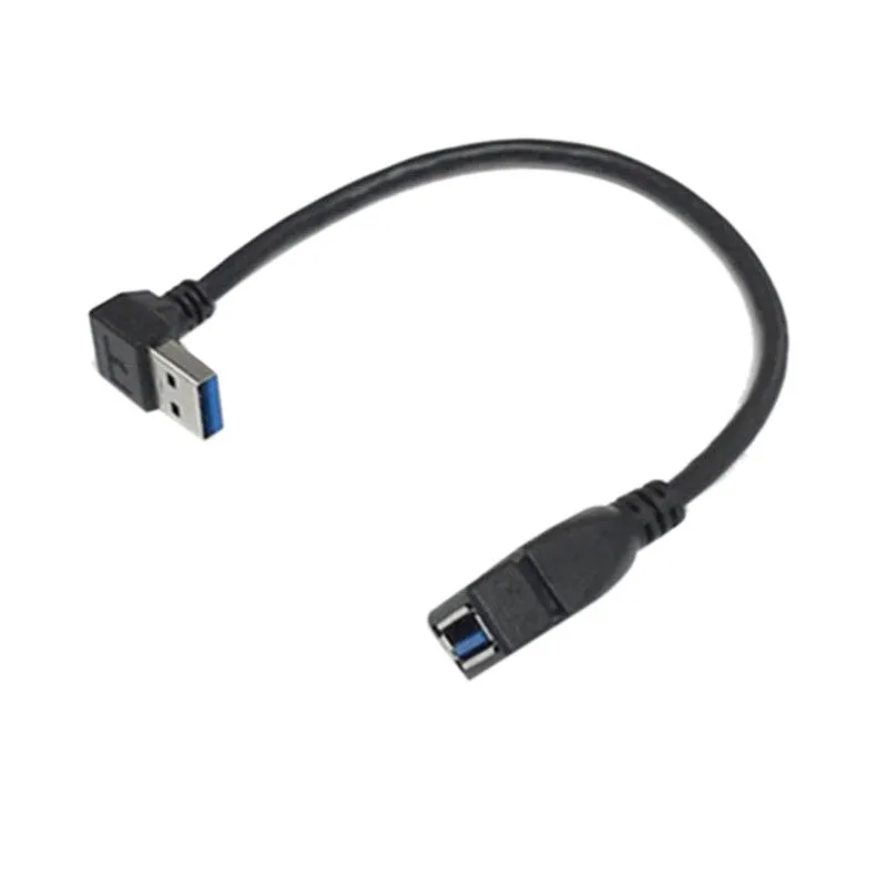 1 пара USB 3,0 правый левый угол 90 градусов удлинитель адаптер «Папа-мама» шнур данных