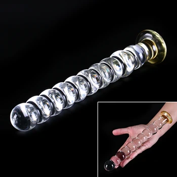 Adult Products Glass Dildo Large Dildo White Luxurious Body Massager Adult Glass Sex Toy Sex Products For Female 2