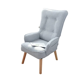 

Single chair balcony bedroom leisure sofa net red high back fabric nordic single