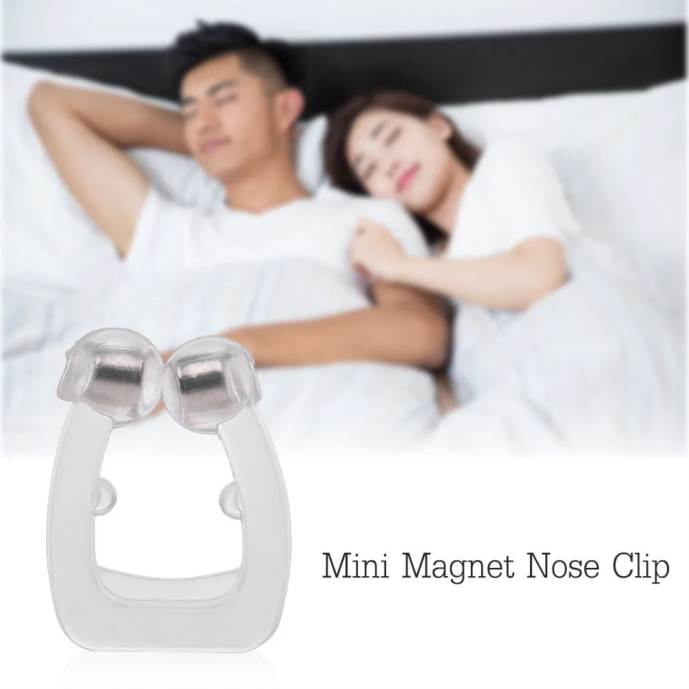 Силиконовый мини-магнит зажим для носа против храпа апноэ почки для носа Анти Храп помощь для дыхания стоп-устройство против храпа спящий стоп храп портативный