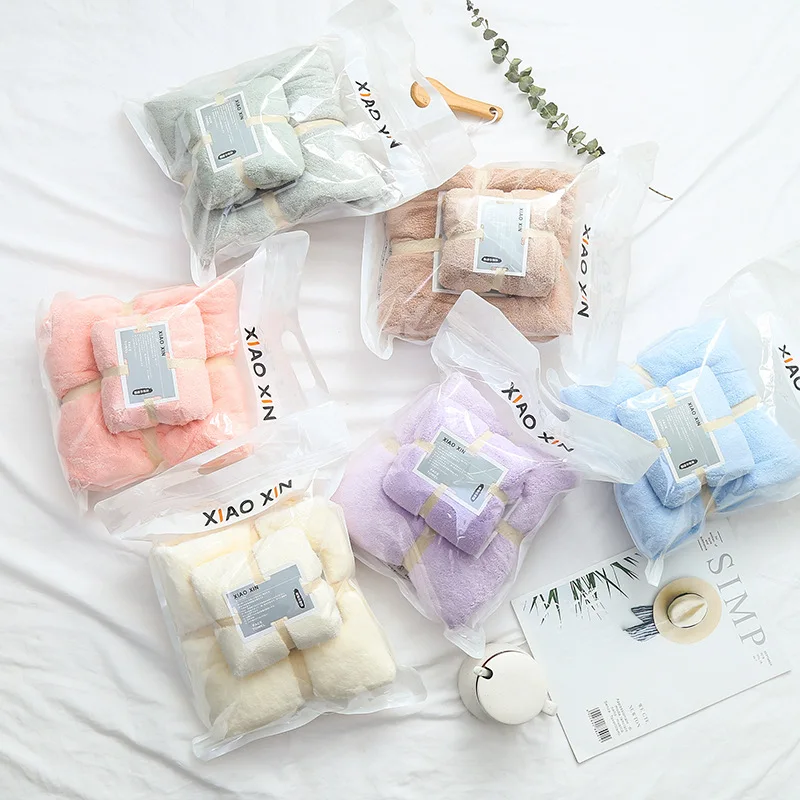 

Soft Comfortable Bathroom Towel Set High density coral fleece 2 piece bath towel set for Adults Face Towel Bath Towel Set