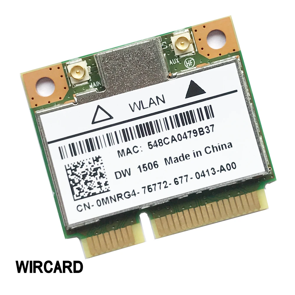 WIRCARD DW1506 AR5B125 mini PCI-E WiFi карта 802.11b/g/n WiFi модуль для ноутбука Dell
