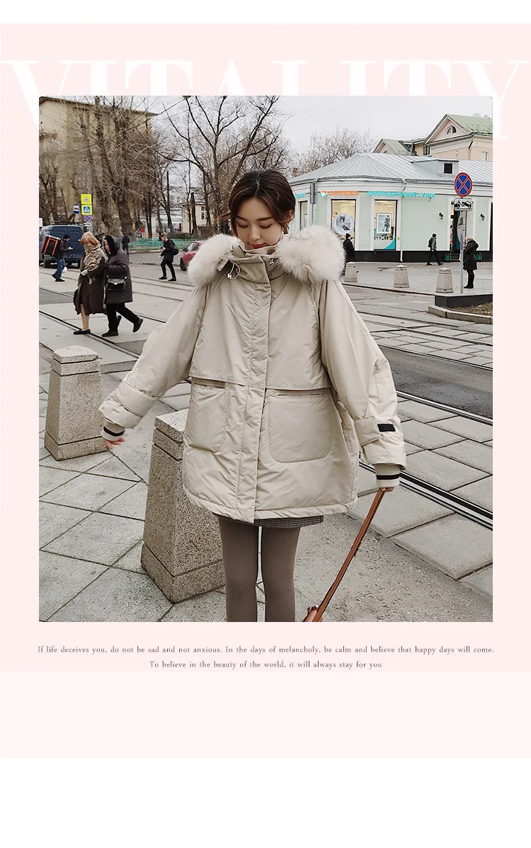 Новая Корейская версия свободного толстого пуховика хлопковая Рабочая куртка хлопковая зимняя женская куртка