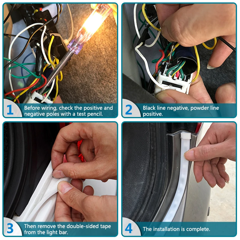 Цветной светодиодный RGB светильник для багажника автомобиля Nissan Qashqai j11 Juke X Trail T32