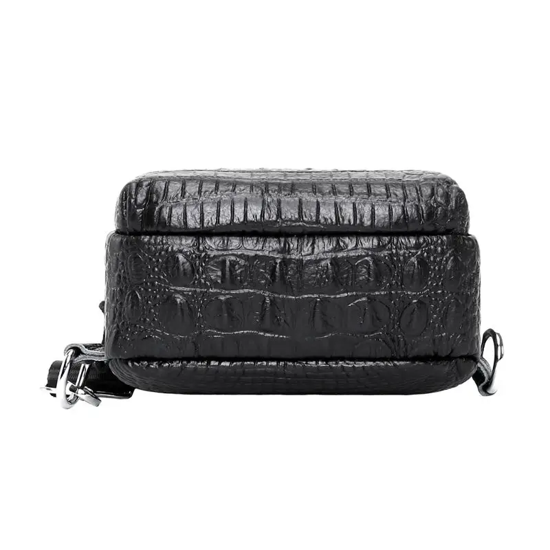 Genuine Leather Sling Bag for Men Crossbody Chest Messenger Shoulder Bags Outdoor Hiking Pack