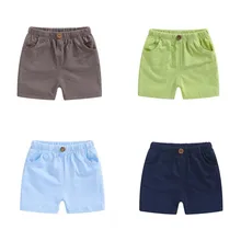 CHILDREN'S Shorts Women's Outer Wear Pure Cotton Loose-Fit Pants Male Baby Childrenswear Summer Small Crawler Casual Shorts Slub