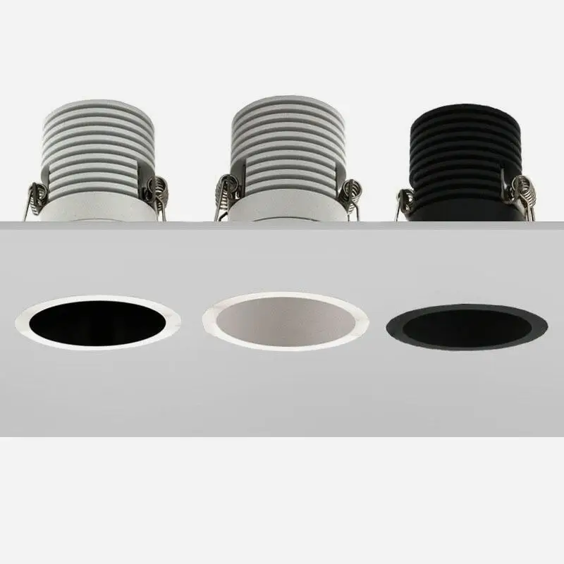 Dimmable Recessed Anti Glare COB LED Downlights 7W 9W 12W 15W LED Ceiling Lamps 110~240V Ceiling Spot Lights Indoor Lighting led downlight,recessed ceiling spotlight,ceiling lamps