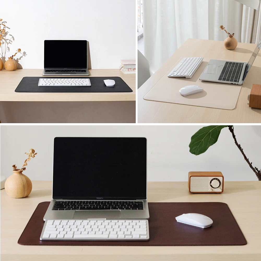 Single-side Portable Mouse Pad Gamer Waterproof PU Leather Suede Desk Mat Computer Mousepad Keyboard Table Cover for Dota gaming mousepad mouse pad computer desk mat