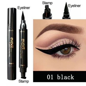 

1PC Eyeliner Double-headed Color Seal Pen Long Lasting Eyeliner Stamp Pencil Waterproof Makeup Liquid Eye Liner Pen TSLM2