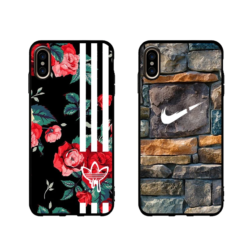 

flower stone soft case for iphone 11 PRO XS MAX X XR 8 7 6 6S plus silicone phone cover Street sports fashion logo coque fundas