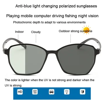

Blue Light UV Blocking Photochromic Polarized SunGlasses Computer Women Men Anti Eye Strain Gaming Glasses Gamer Screen