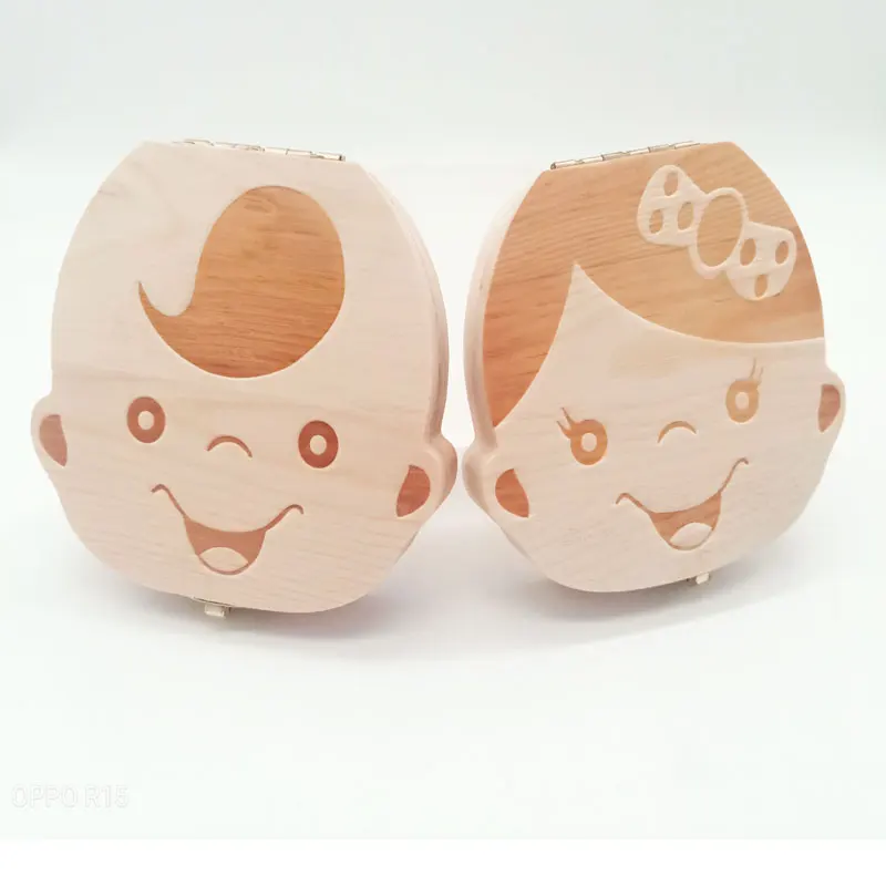 

Montessori Baby Teeth Box Save Wooden Boxes First Keepsake Tooth Fairy Box Personalized Tooth Holder for Toddlers A1346F