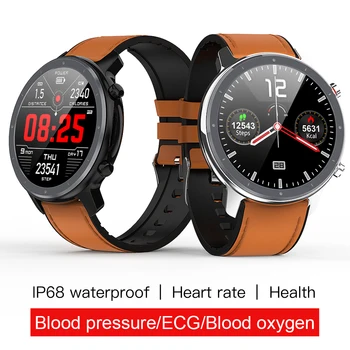 

L11 Smart Watch Men ECG Heart Rate Monitor Full Round Touch Smartwatch IP68 Waterproof Music Control PK DT78 DT98