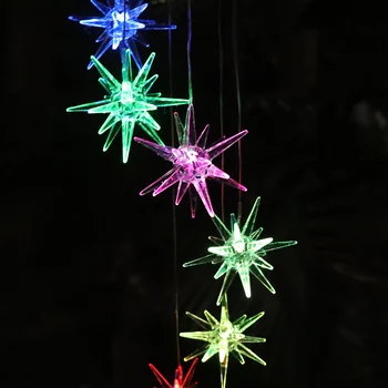 

LED Color Changing Solar Wind Chime Light Hanging Decorations for Wedding Christmas Waterproof Outdoor Garden Solar Light Gifts