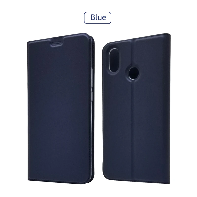 Синий Чехол-книжка mi Max 3, кожаный чехол для Xiaomi mi MAX 3, чехол-кошелек, кожаный чехол для Xiao mi Max 3 mi Max3, чехол для телефона s 6,9" - Цвет: Синий