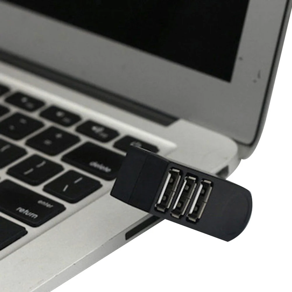 Мини-Сплиттер расширительный поворотный 3 порта USB 2,0 мульти расширительный концентратор переходник разветвитель высокая скорость для ПК ноутбук компьютер