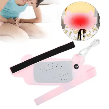 

Back Support USB Abdomen Waist Heating Moxibustion Uterus Warmer Support Warm Massage Brace Belt Correction