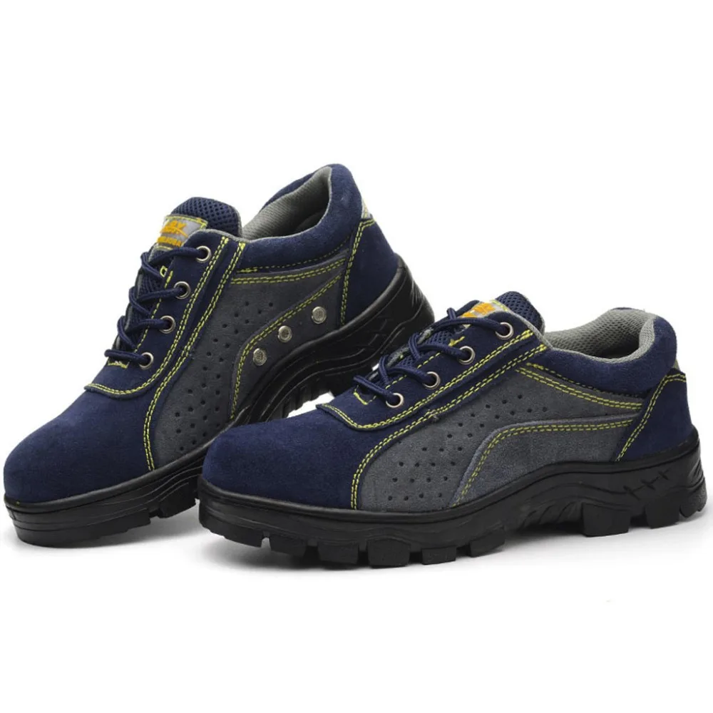 Men's sneakers steel anti-drop sports shoes breathable wear labor insurance shoes comfortable safety work shoes 40J26 (8)