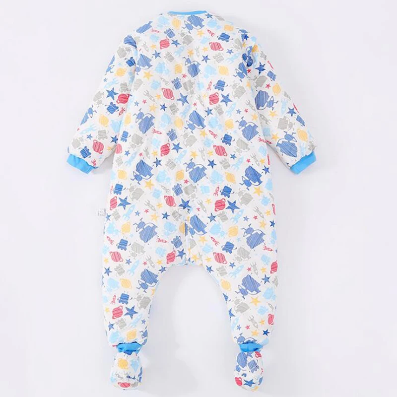 baby rompers Long sleeve sleep sack Onesies newborn baby Sleeping BagNewborn Infant winter Split leg warm