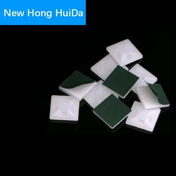 

Stick-on Cable Tie Mounts Self Adhesive Wall Holder Fixing Seat Clamps Routing Looms Wire Cable Base Clip