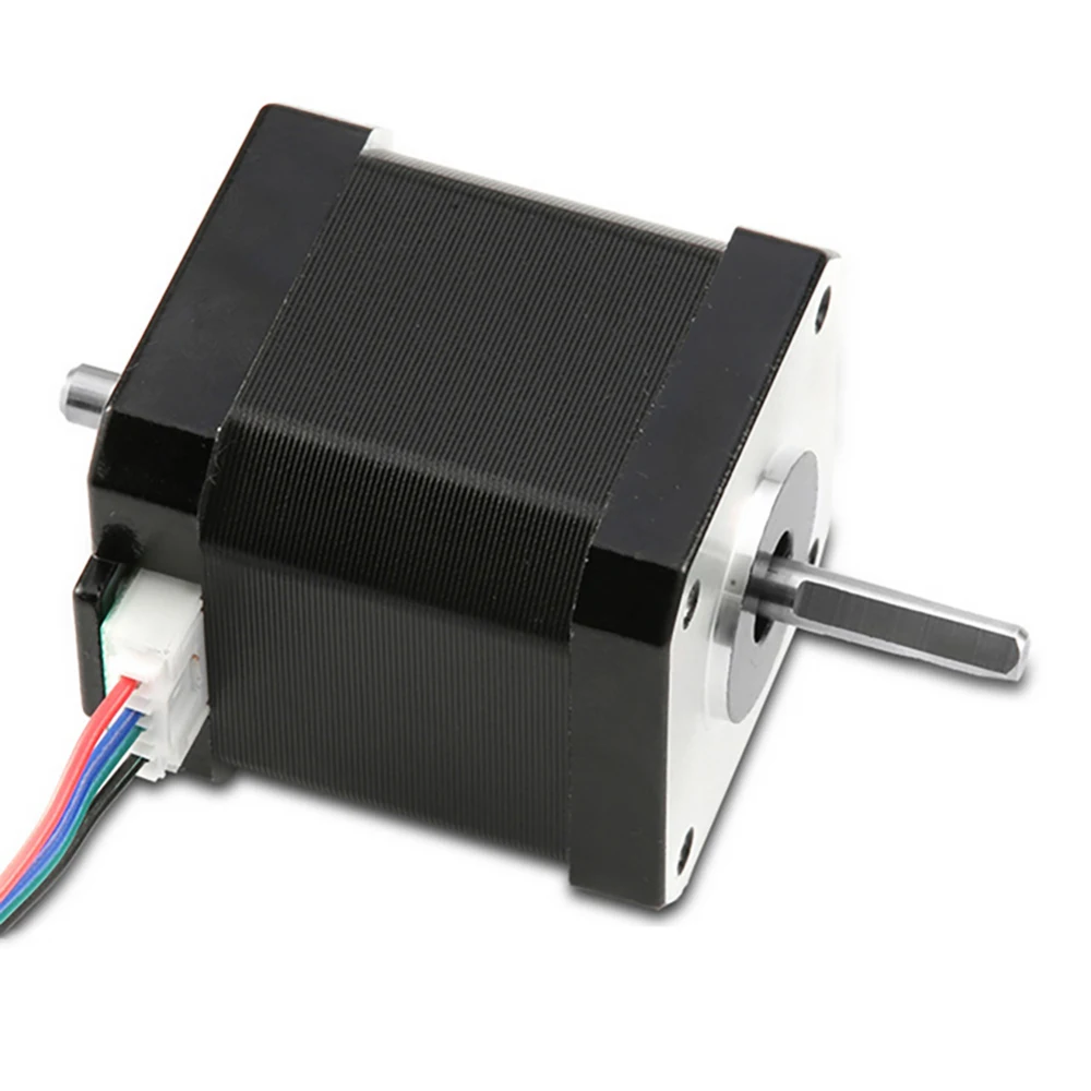 

Double Shaft 17 Stepper Motor 1.7A 0.55Nm Bipolar 4 Wires for DIY 3D Pinter CNC