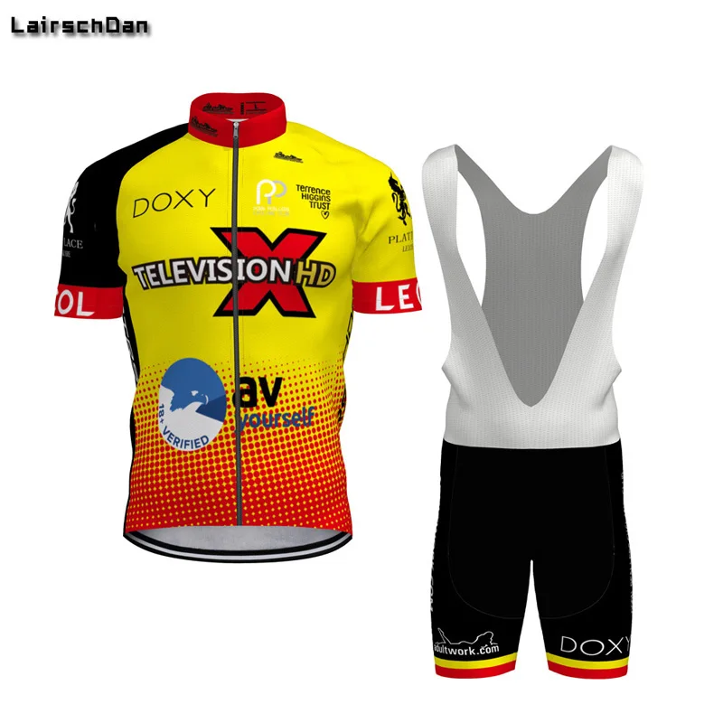 2020-new-LairschDan-PPCC-cycling-jersey-set-for-men-or-women-yellow-color-bike-club-clothing