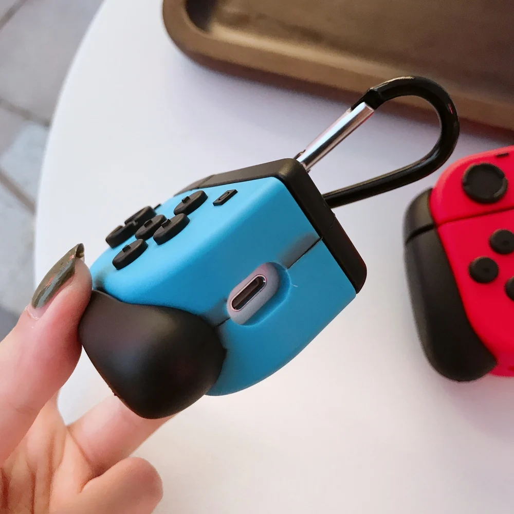 Для apple Bluetooth гарнитура беспроводные наушники 3D игровой контроллер чехол для airpods 1 2 мягкий силиконовый защитный чехол с крючком