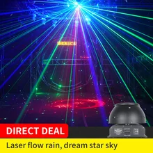 

Moving Head Laser Light Laser Starry Sky Rotation Effect Stage Lights DMX512 Laser RGB Animation Laser Light Dj Laser Light