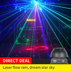 Lumière Laser DMX512 RGB à tête mobile, effet de Rotation du ciel étoilé, éclairage de scène, lumière Laser d'animation Dj 