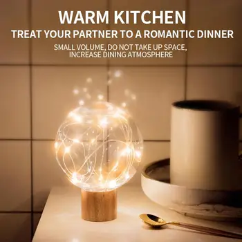 

LED Light Round Table Lamp Desk Lamp Round Night Light Baby Stroller Illuminate Rechargeable Portable
