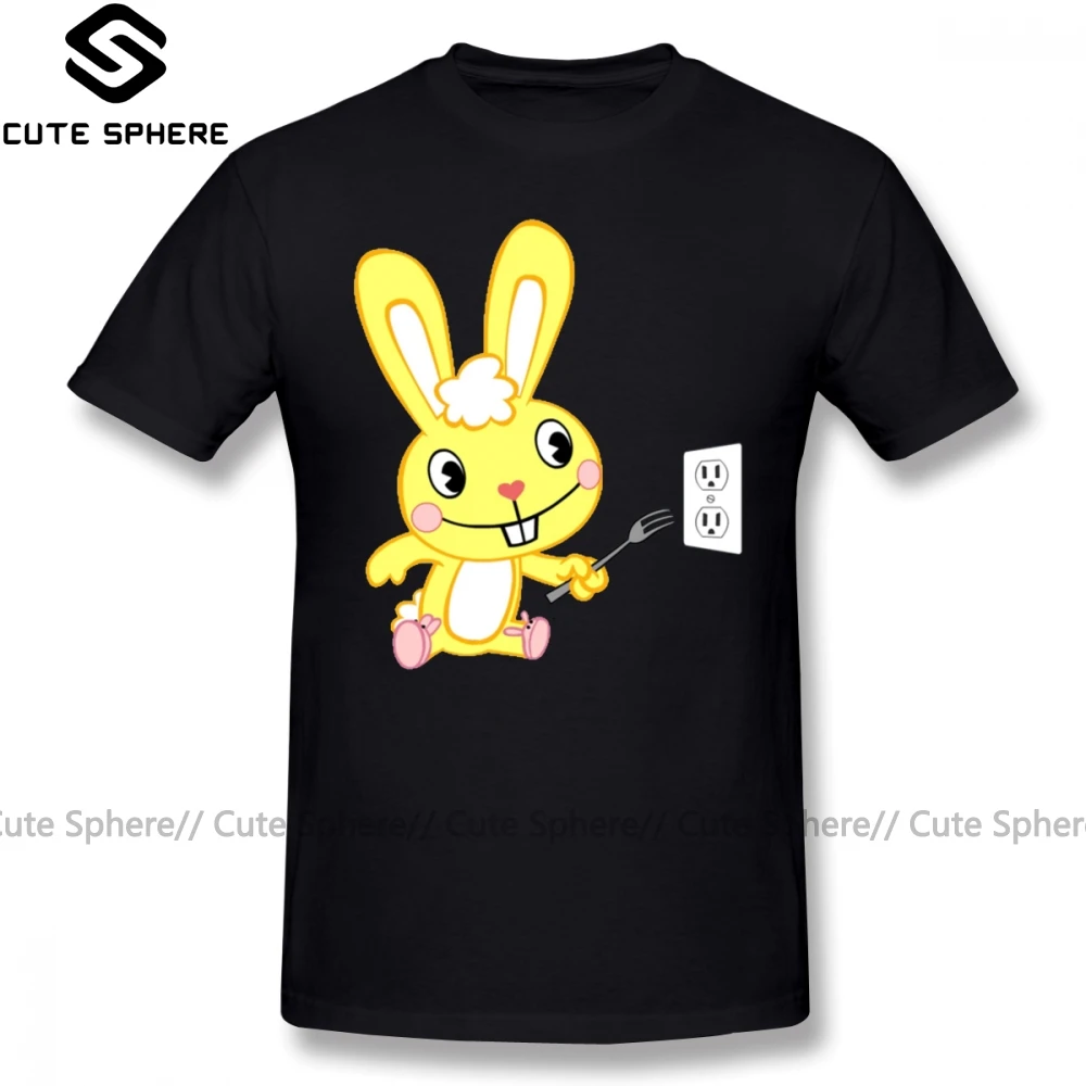 Футболка с надписью Happy Tree Friends футболка принтом хлопковая короткими рукавами и