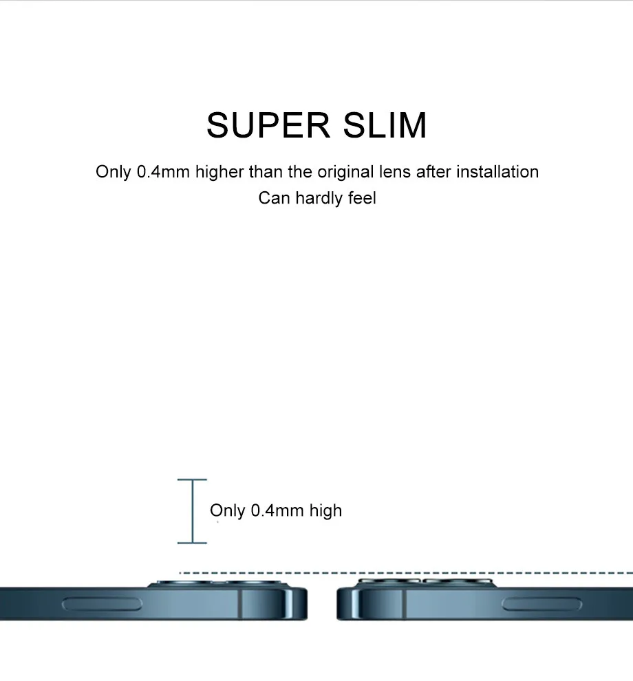 Diamond Glitter Camera Lens Protector On For iPhone 13 12 11 Pro Max Mini Metal Ring Lens Glass On iPhone 13 Pro Max Protective