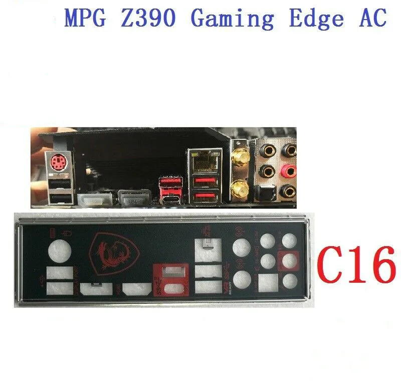 I O Io Shield Backplate For Msi Mpg Z390 Gaming Edge Ac Motherboard Replacement Parts Accessories Aliexpress