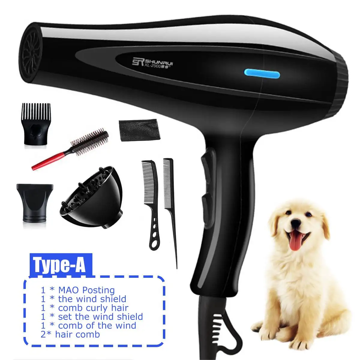 220V 3200 ветер мини Hdressing салон тихий Электрический H сушилка для горячей и холодной воды, ветра воздуходувка путешественник дома для защиты детей и домашних животных
