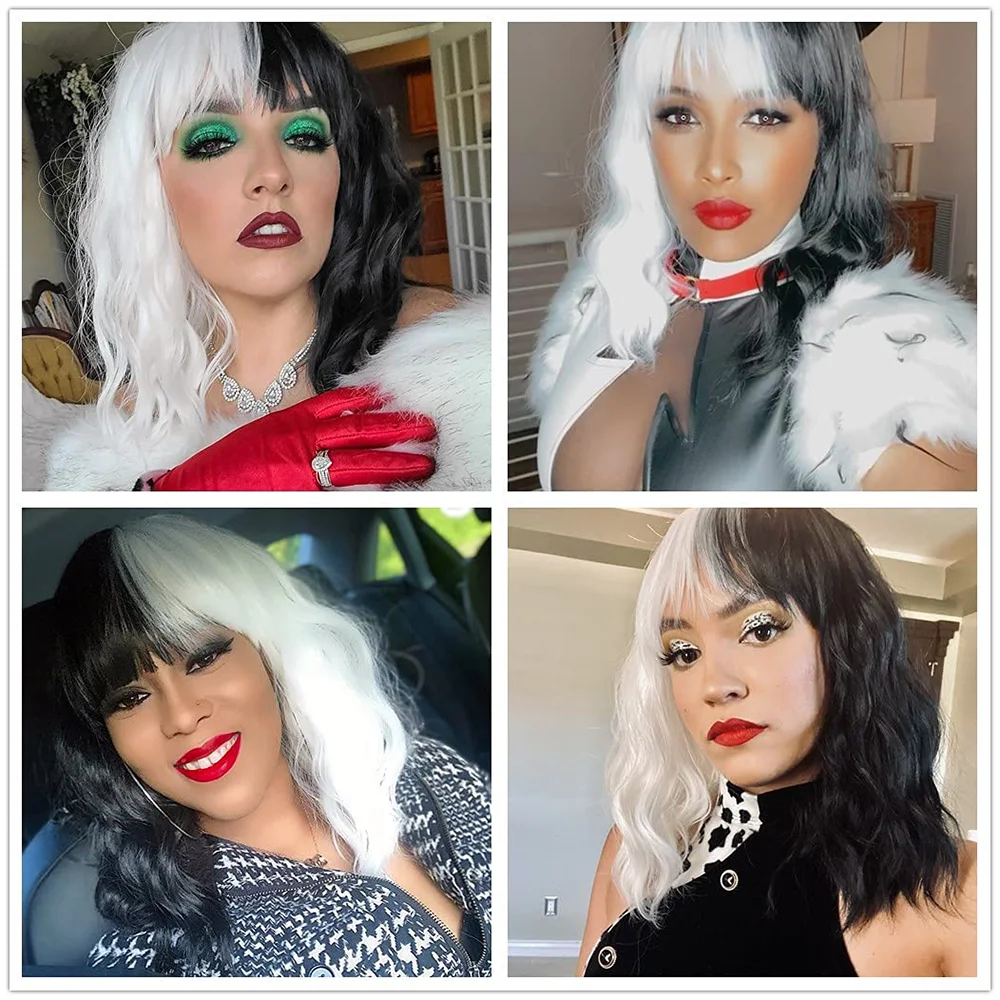 Cruella De Vil Kuila    ȭƮ ª  Ӹ Bangs  ڽ ҷ ǻ ռ   ׼