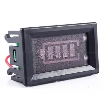

WS16 12V Lead-acid Battery Percentage Indicator Capacity Red Green Dual Colors Display LED Tester Meter